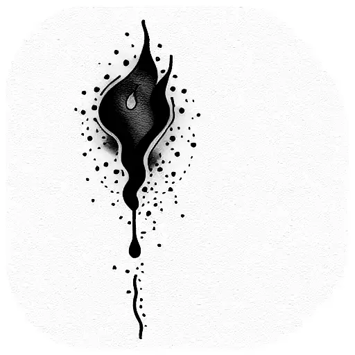 Drop Of Water Mixed With Fire