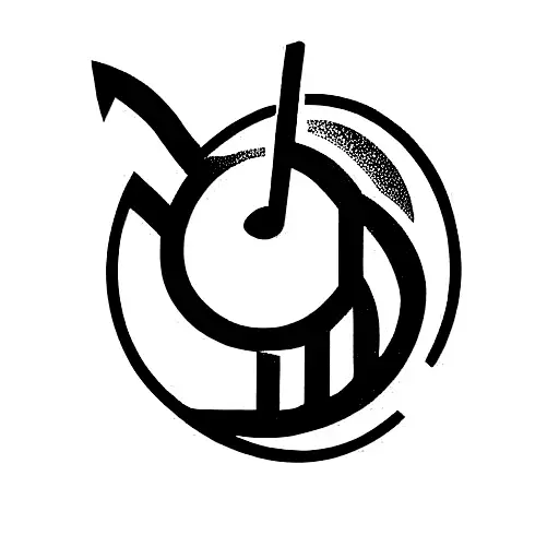 Music Staff Around The Arm Without Notes