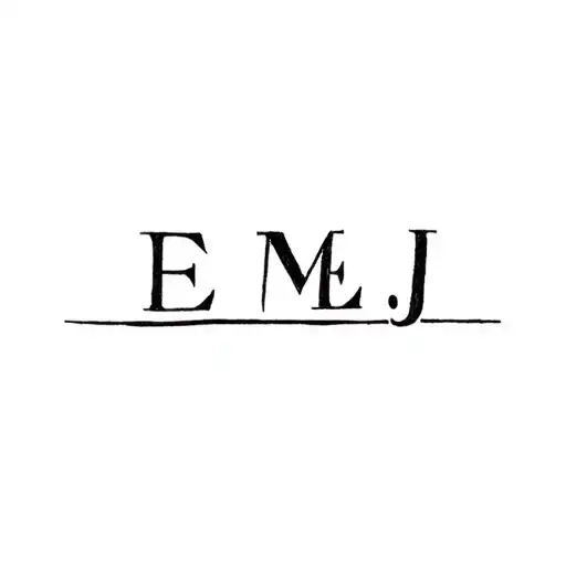 Letters E M E J In One Line