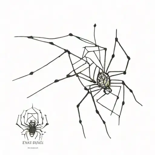 Black Spider With Black Details