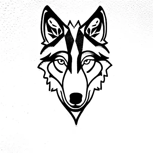 Wolf With First Name Evie