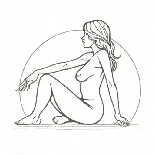 Silhouette Of Female Body
