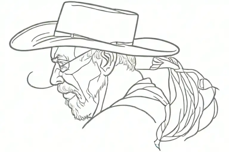 Grandpa With Cowboy Hat
