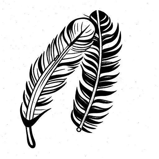 Feather With Belt Buckle