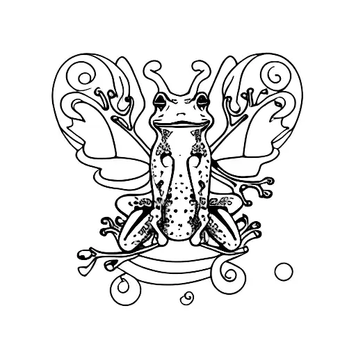 A Frog With Fairy Wings