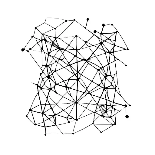 Constellations Formed By Interconnected Lines Representing Friendship