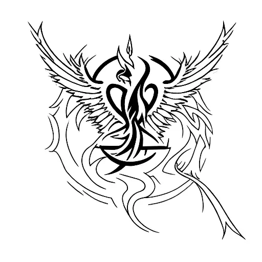 Phoenix With Fire And Ice