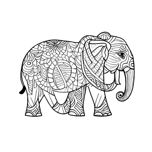 A Majestic Elephant Walking Through A Lush Forest