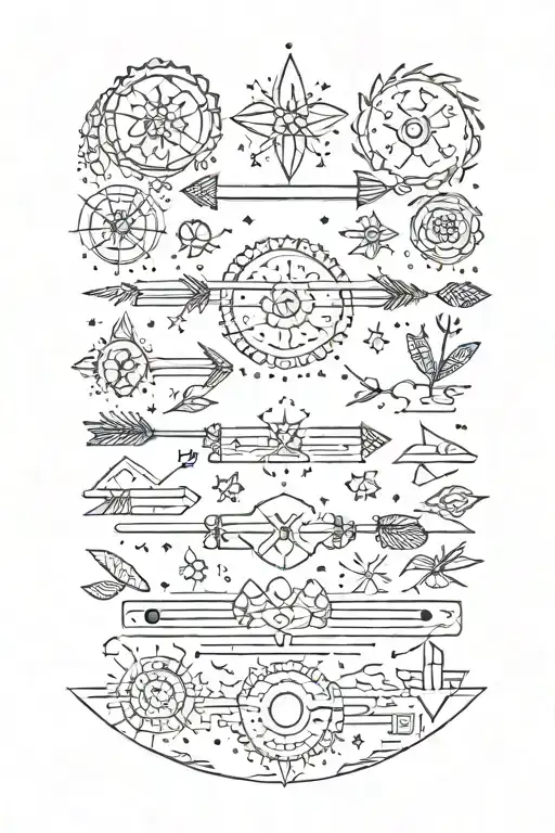 Boho Arrows Stars Suns