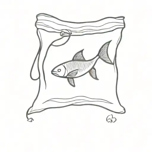 Existing Is Enough With Fish In A Bag