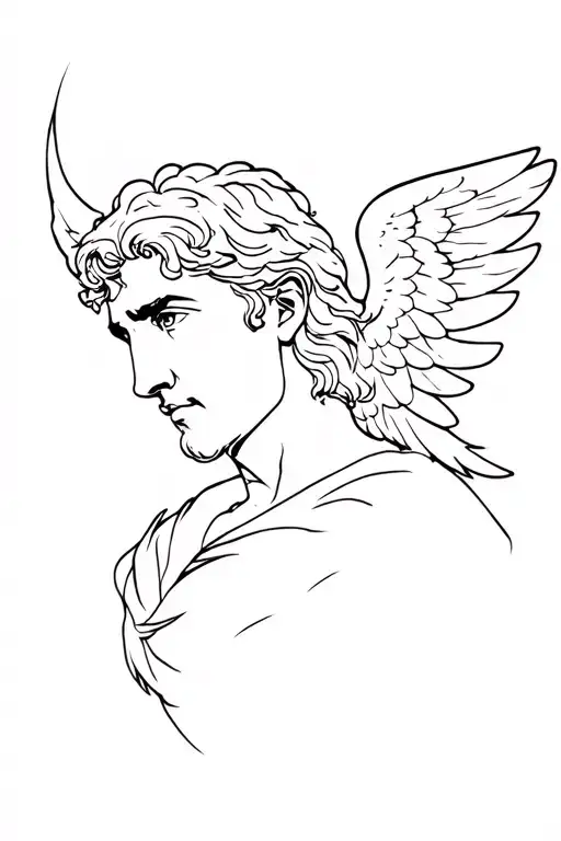 Face Male Guardian Angel