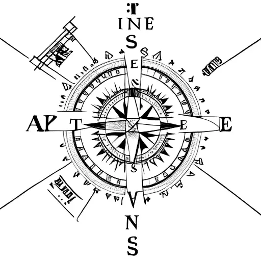 A Fine Line Compass