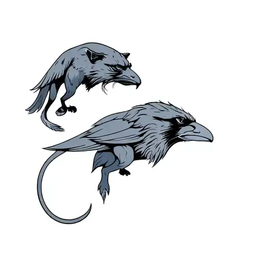 Panther And A Raven