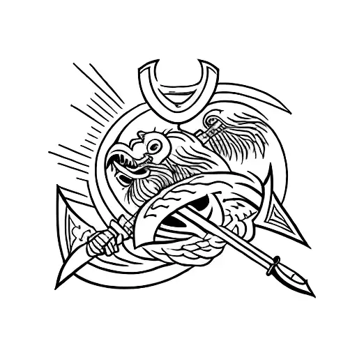 Original Family Symbol Of Brave Warriors