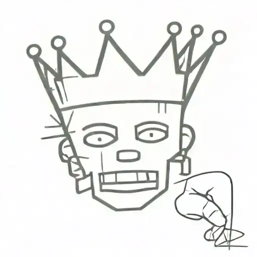 Basquiat Crown On Inner Left Bicep