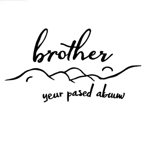 Tattoo On Back Or Quad Or Rib With Ocean Nature Brother Passed Away Memorial