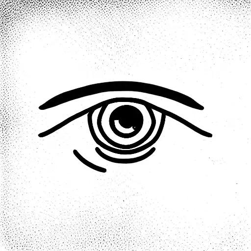 Evil Eye With Taurus And Bird