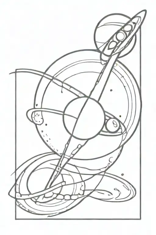 David With Planet Saturn