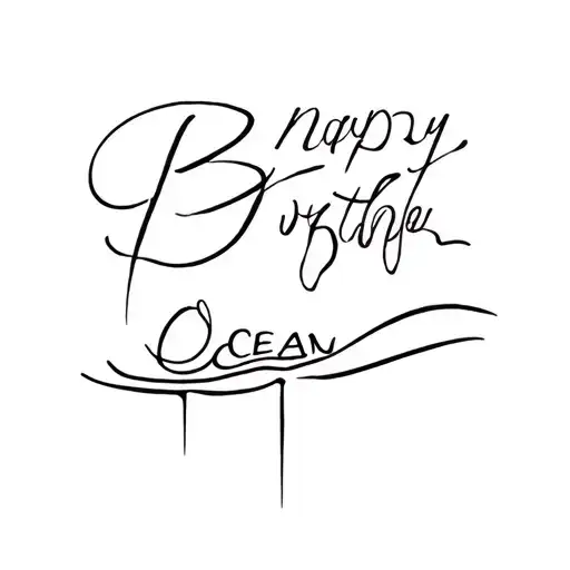 Tattoo On Quad Ocean For Brother Passed Away With Area For Birthday