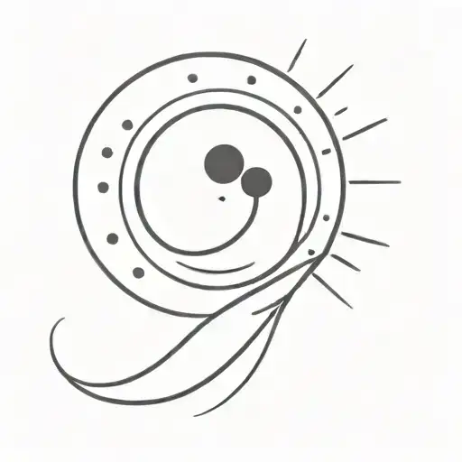 Semi Colon Where The Dot Is A Sun Shining