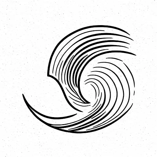 Ocean Wave And Butterfly