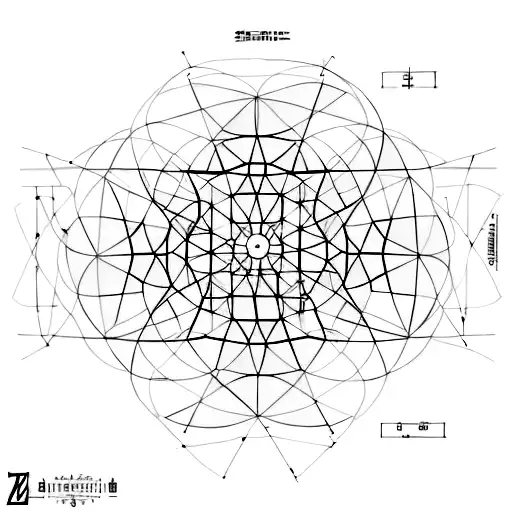 A Zen Circle Made Of Architectural Blueprints