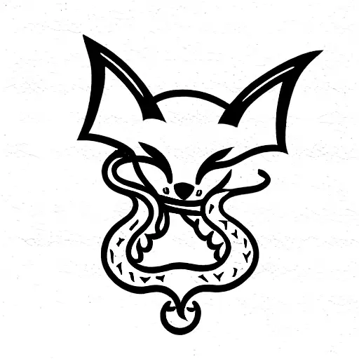Fox And Bat And Snake Together