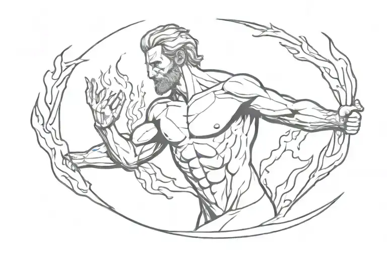 Prometheus With Fire In His Hands