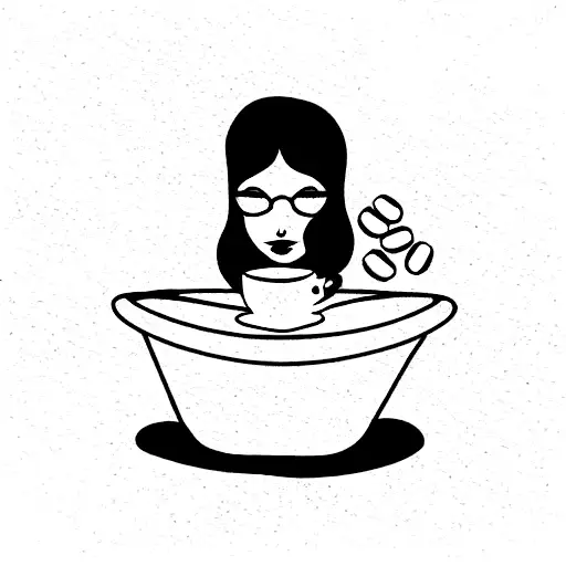 Coffee Bathtub Woman