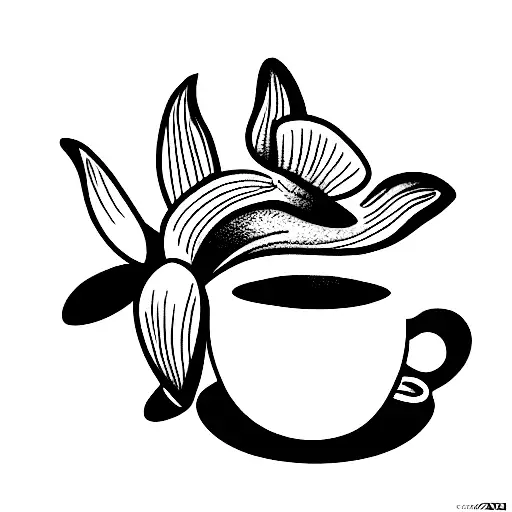 Orchid Coffee Cup