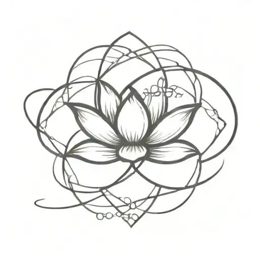 Infinity With The Name Matheus In The Middle Of A Lotus Hummingbird