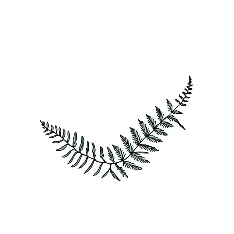 Dogwood With Some Mixed Ferns