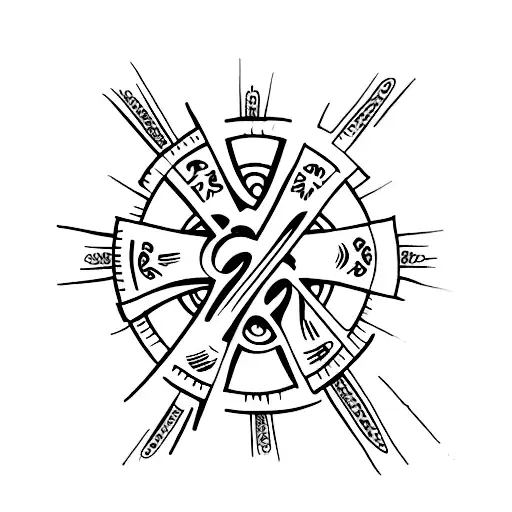 A Delicate Cross Made With The Word Faith