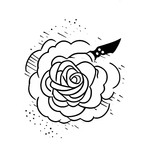 Small Knife With Word Beauty In It