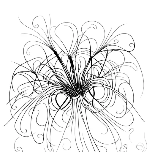 Create A Cybersigilism Design Inspired By Spider Lilies