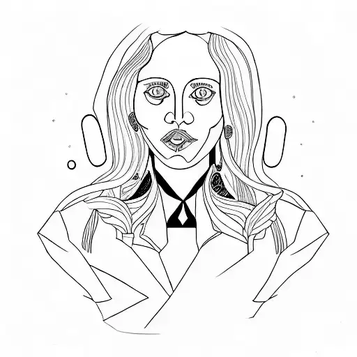 A Portrait Of Gezo Eliana Maria Francisca Artur In A Minimalist Style