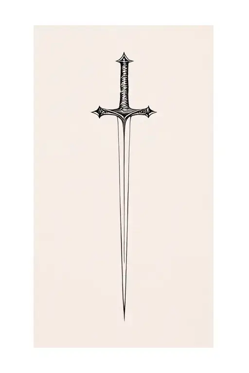 A Minimalist Sword As A Cross