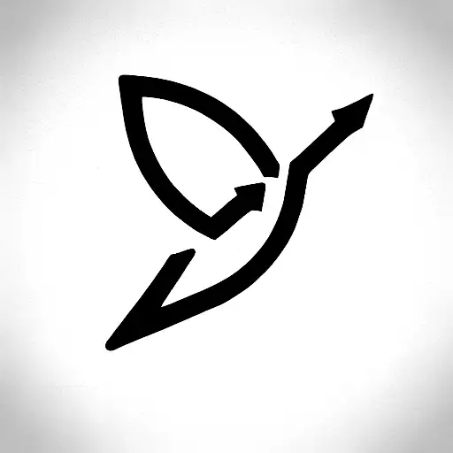 Virgo Symbol Arrow