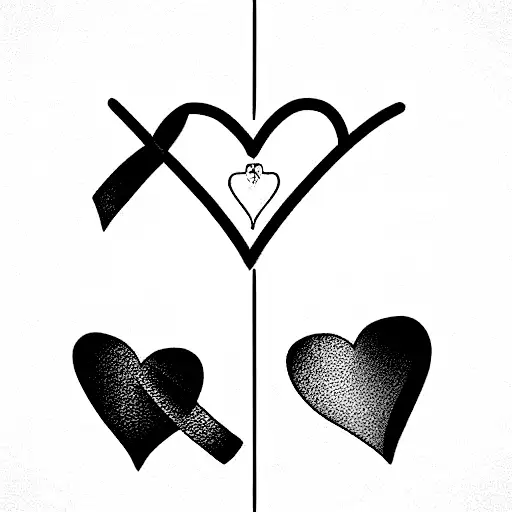 Christian Cross Hearts