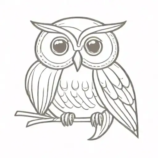 Owl Which Is Clam Alone