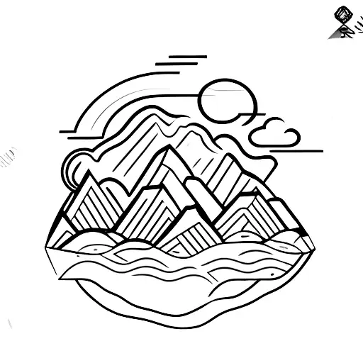 A Sniper Aiming Through A Scope With A Mountain Range As The Backdrop