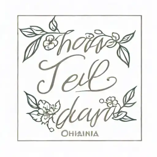 Name 'Jelle' And Name 'Holly' With The Word 'Ohana'