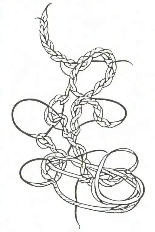 Thin Spine Tattoo Featuring Chinese Knot Details