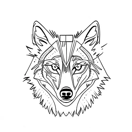 Wolf With Two Face One Black And One White