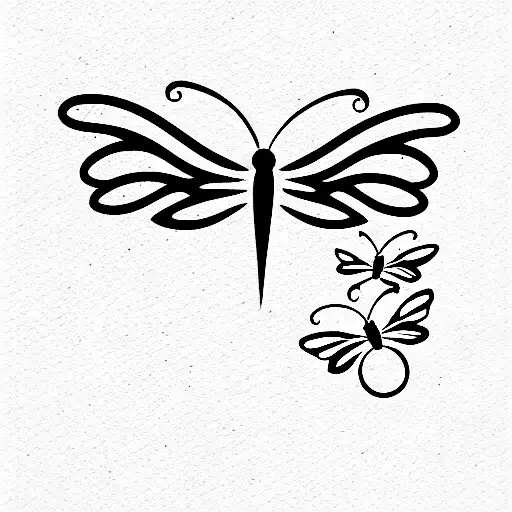 Wrap Around Vine With Butterflies