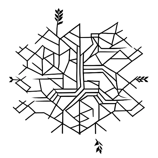 A Tree Made Of Interconnected Chess Pieces