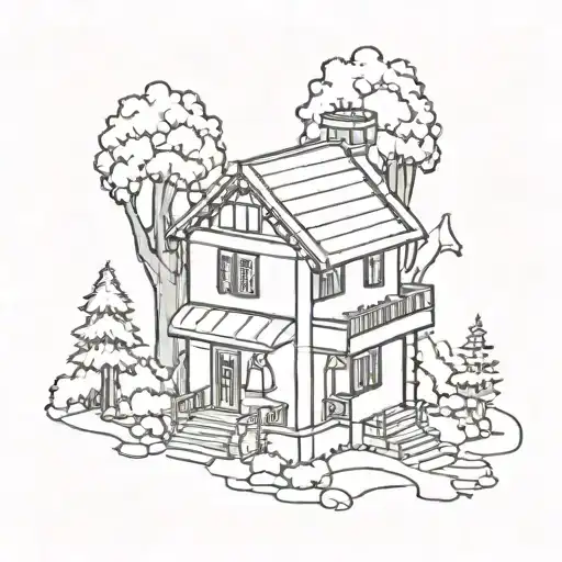 Isometric Lebanese Traditional House