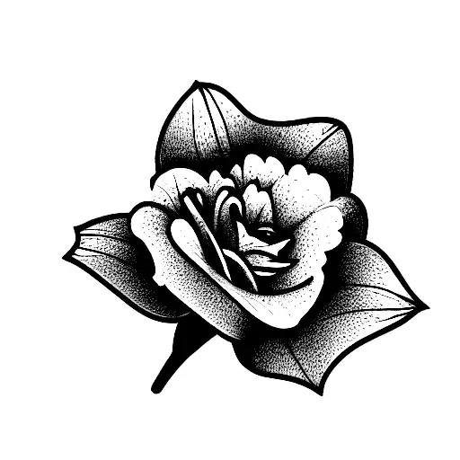 Separated Rose And A Daffodil And A Lily Of The Valley And A Violet