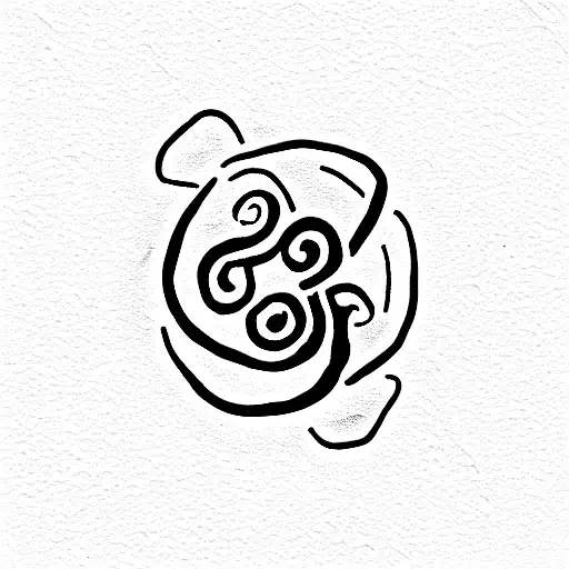 Unalome Symbol With Om