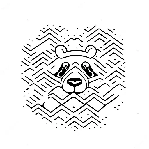 Panda Y Que Lleve Escrito Una M Y El 19